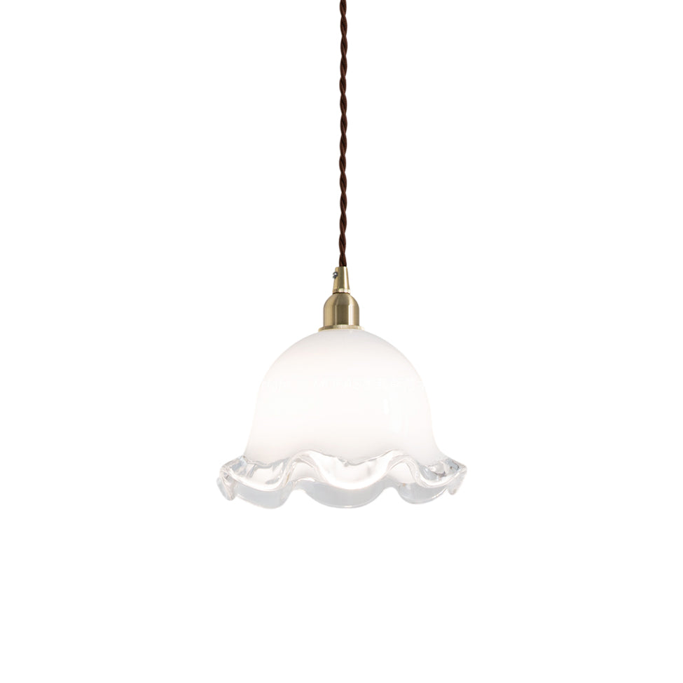 Allirora Elegance Brass Glass Pendant Lamp