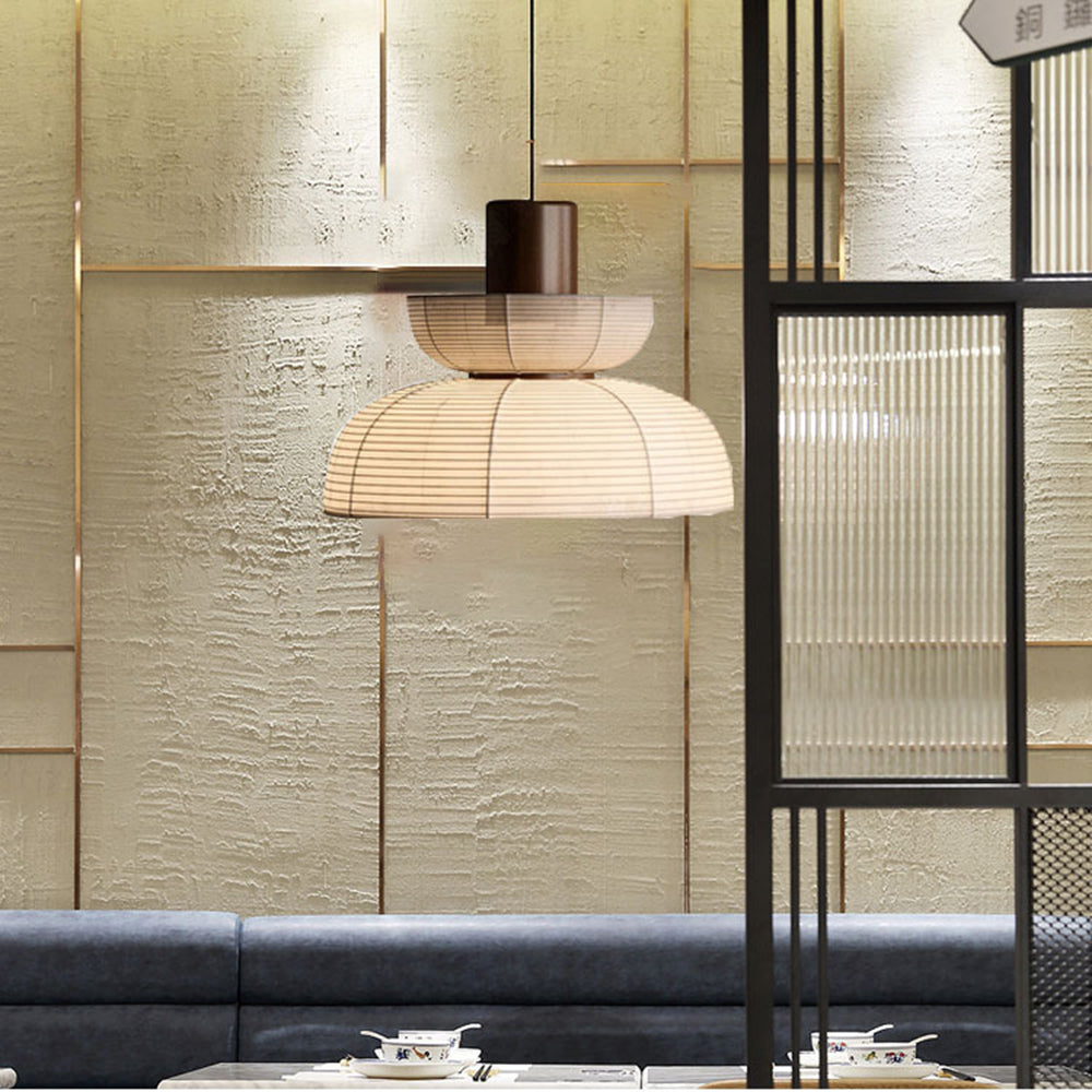 Muto Retro Fabric & Metal Pendant Light, 2 Style