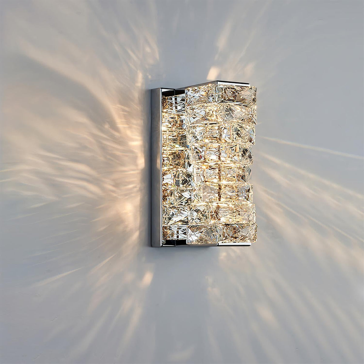 Laminated Crystal Sconce