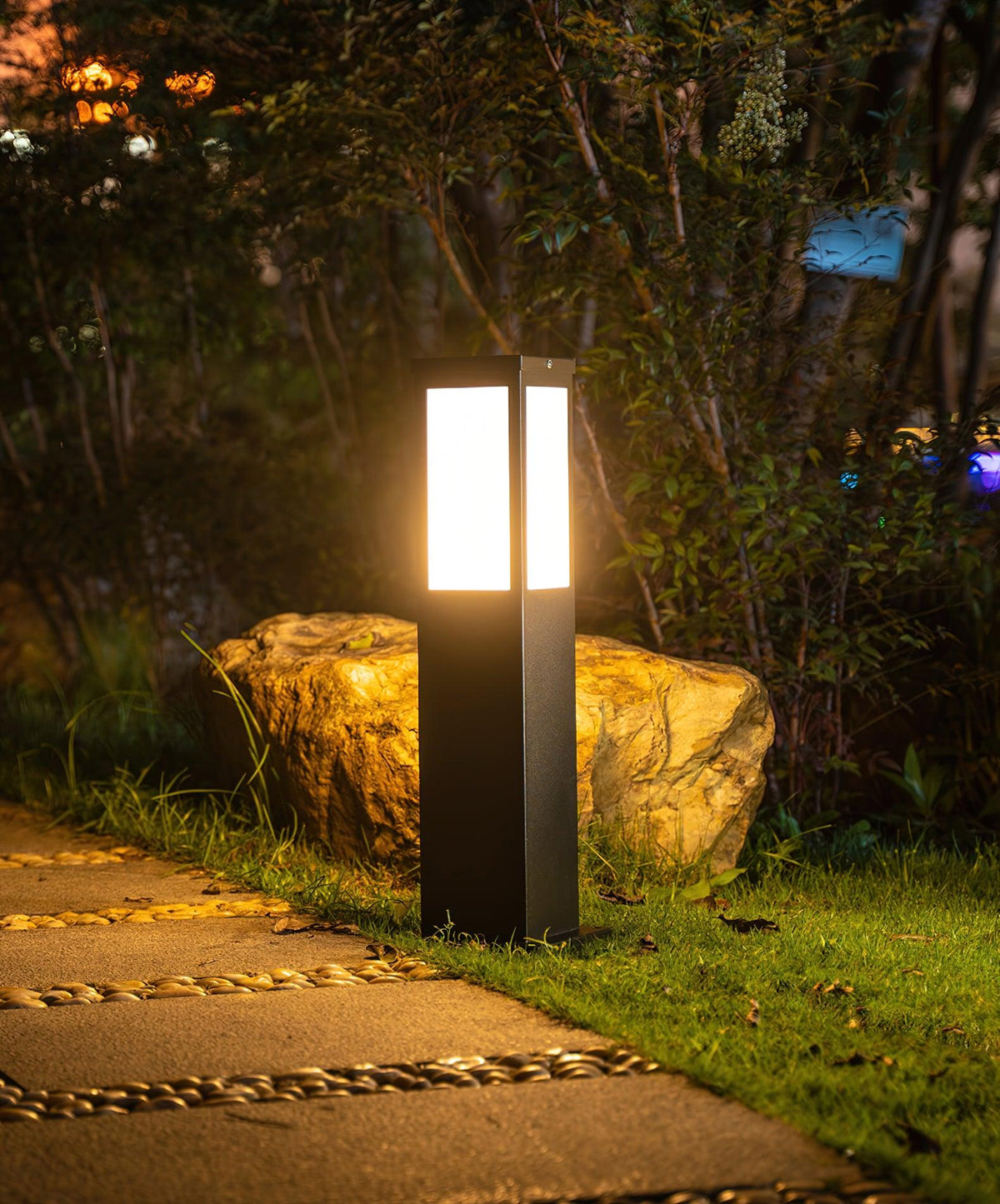 Lantern Column Outdoor Bollard Light