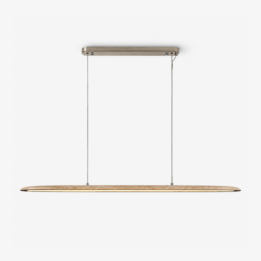 Ledge Travertine Linear Pendant Lamp