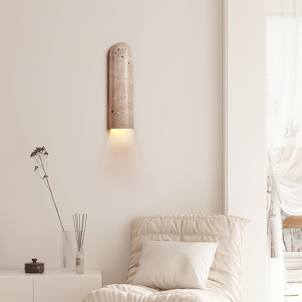 Travertine Lina Wall Light