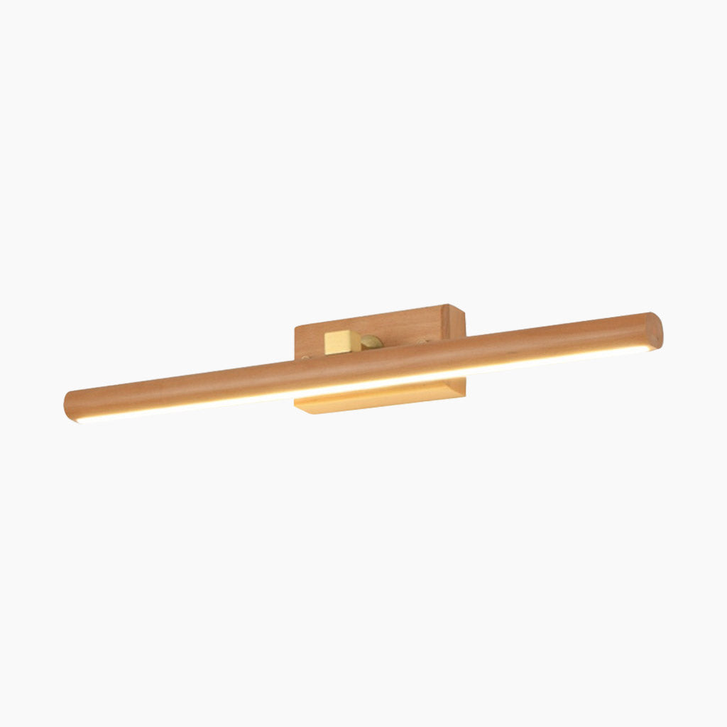 Wall Light Modern Japanese 360° Rotating LED Linear, Wood