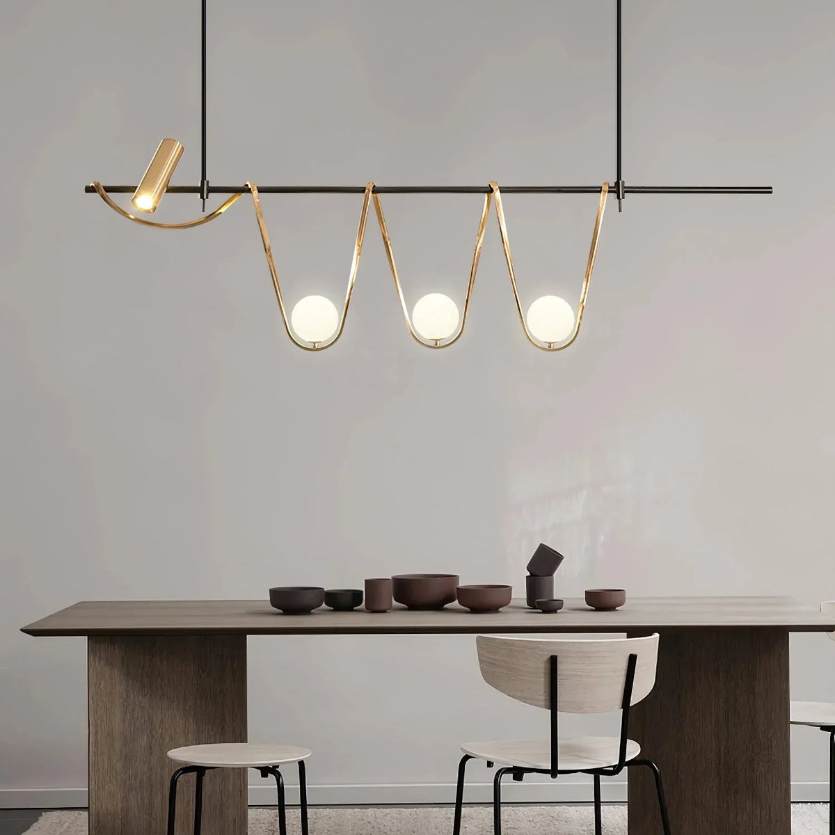 Linear Island Chandelier