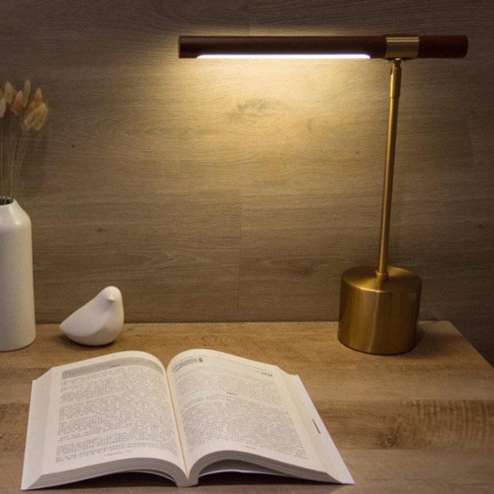 Linear Wood LED Table Lamp