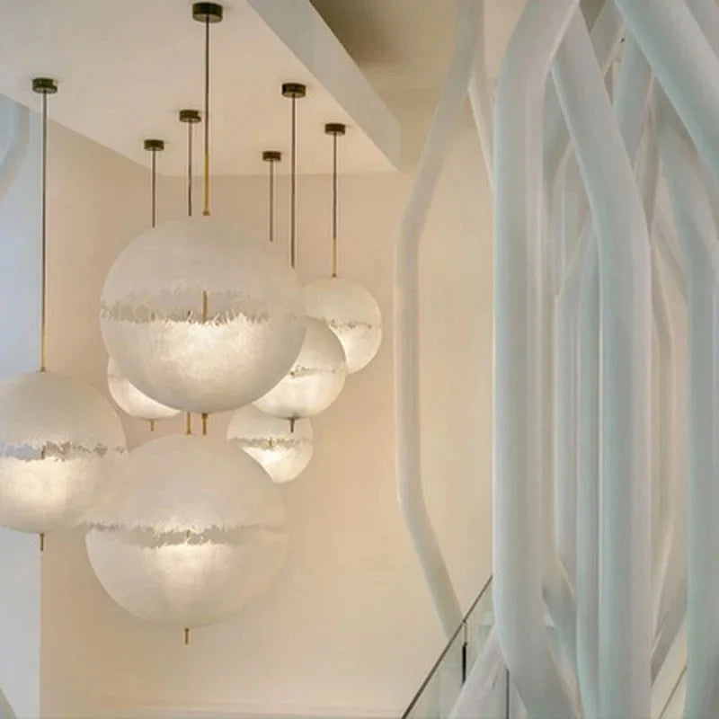 Lissa Copper Sphere Pendant Lamp Chandelier
