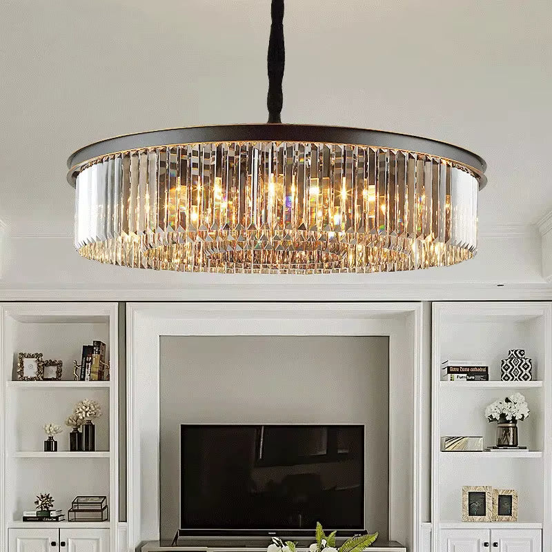 Lucinda Black Crystal Chandelier