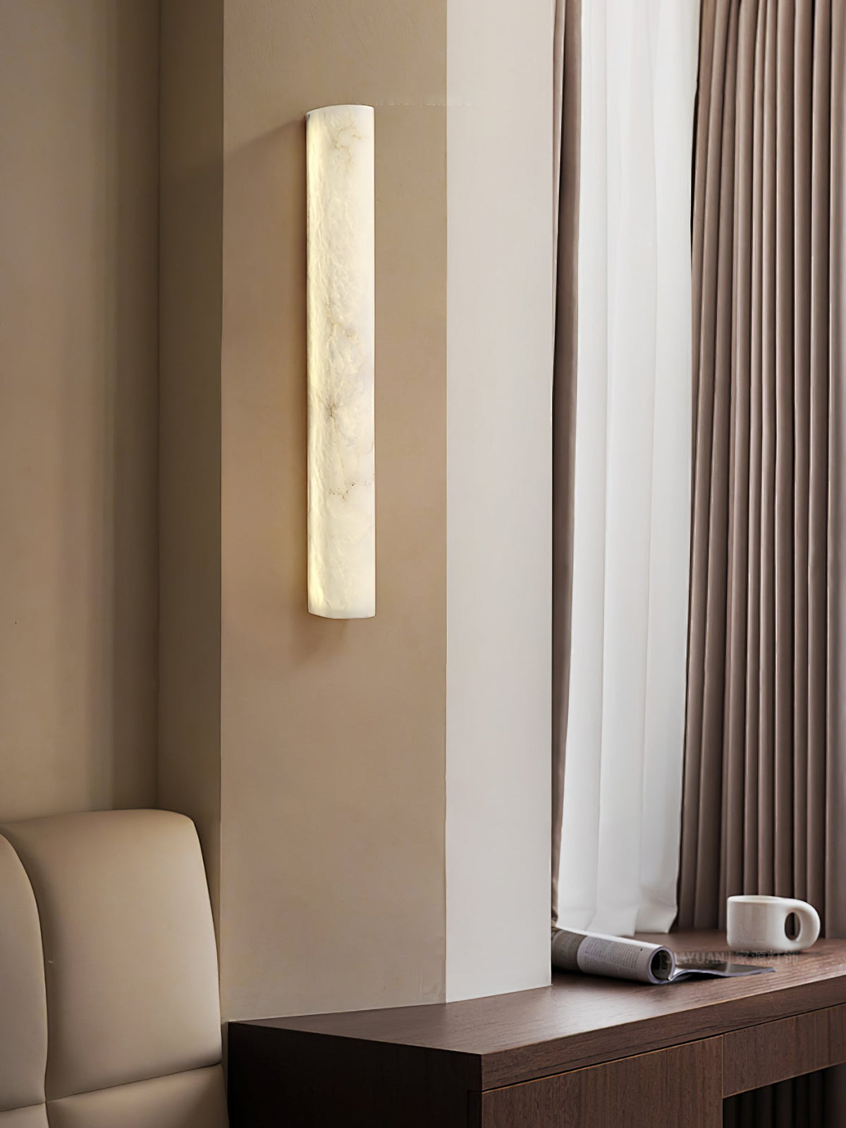 Luminara Alabaster Wall Sconce