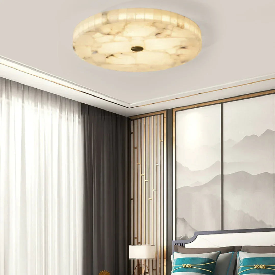 Luminous Alabaster Ceiling Light