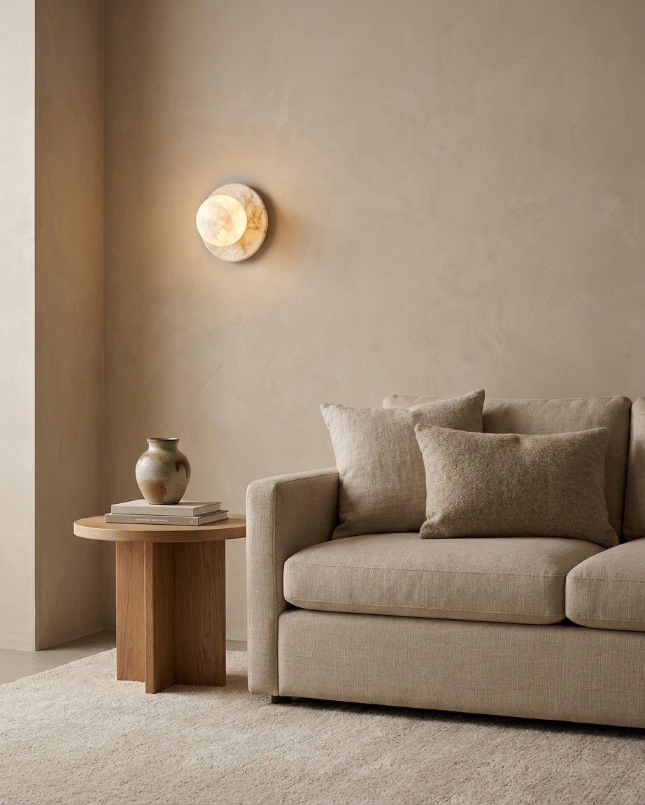 Niveeria Ball Alabaster Wall Sconce