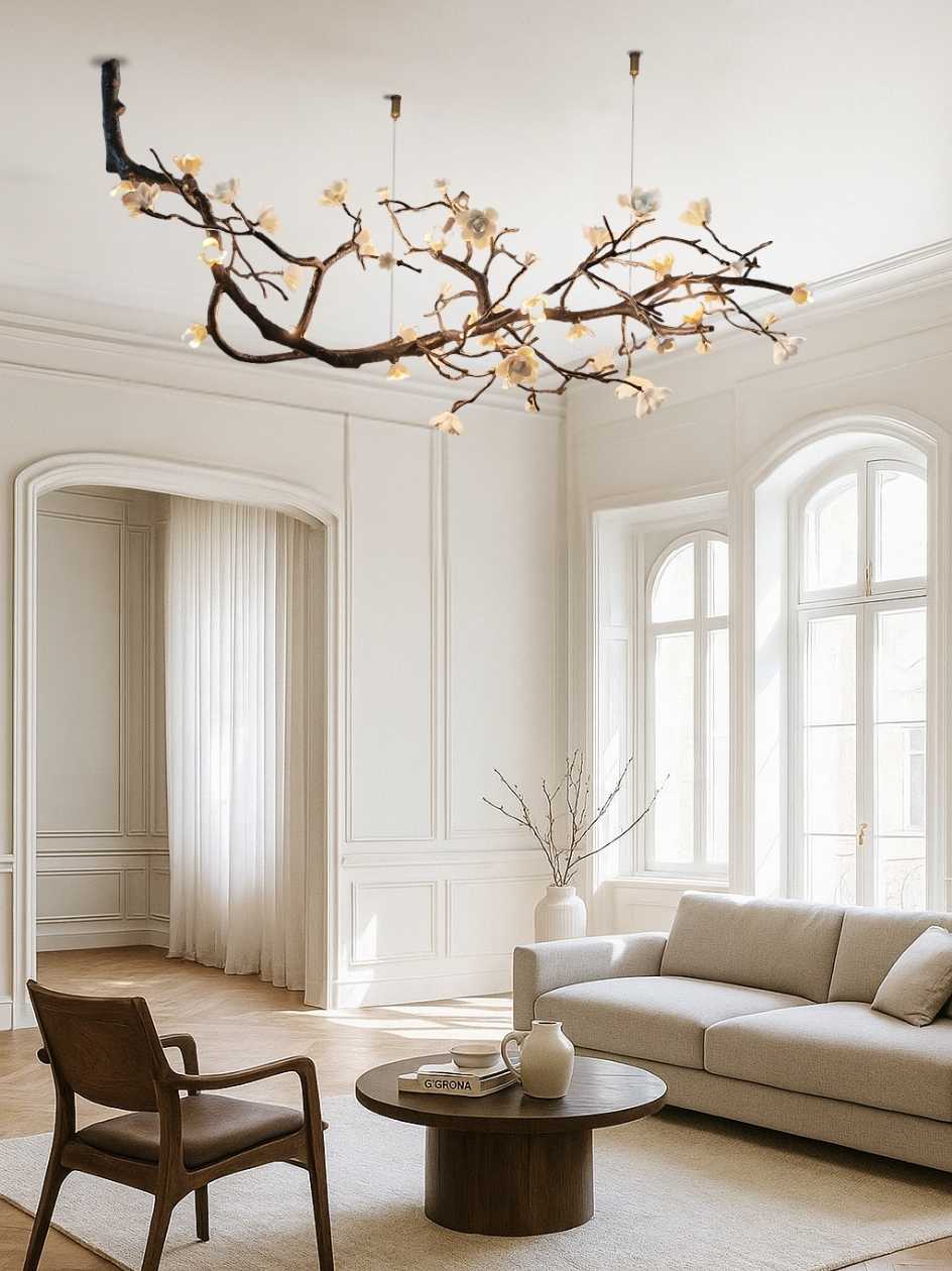 Minas Rustic Tree Branch Chandelier