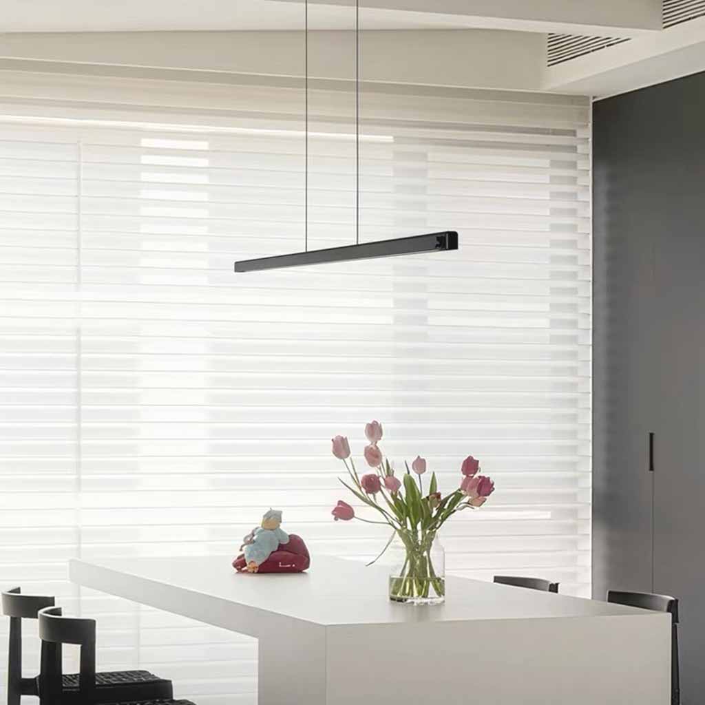 Minimalist Linear Pendant Light LED with a Dimmer Button