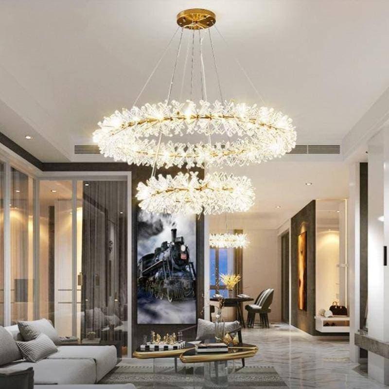 Mira Crystal Ring Chandelier