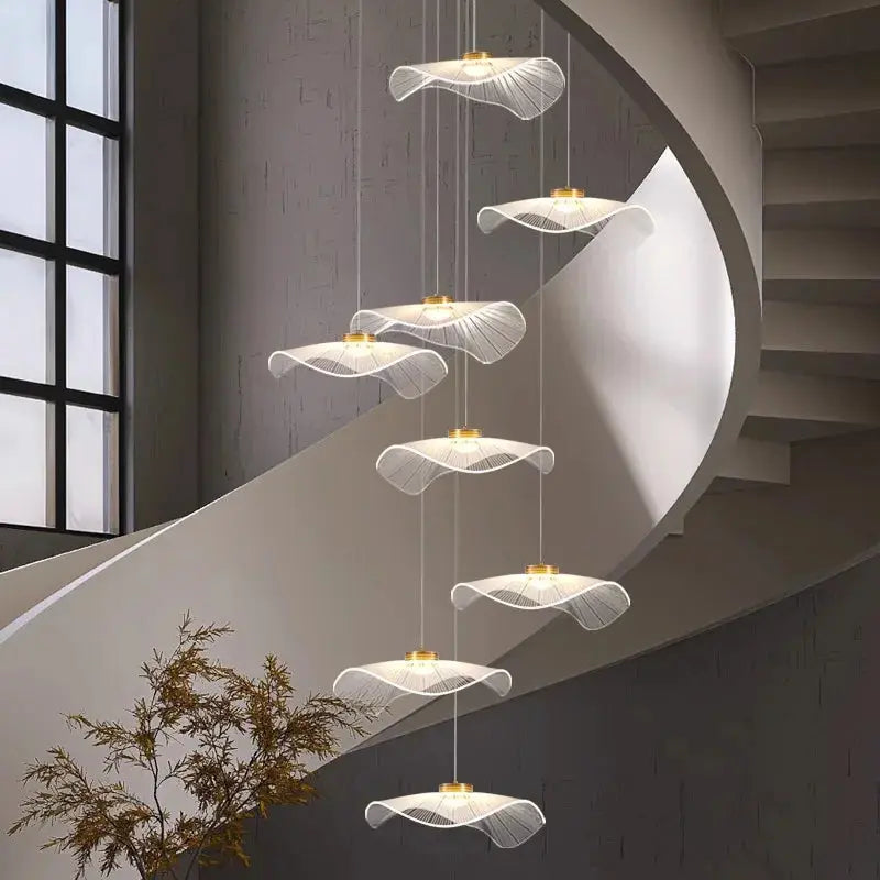 Modern Mushroom Lotus Leaf Led Chandelier