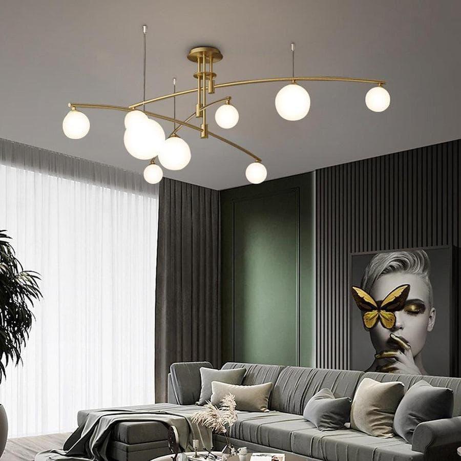 Modern Long Arm Chandelier