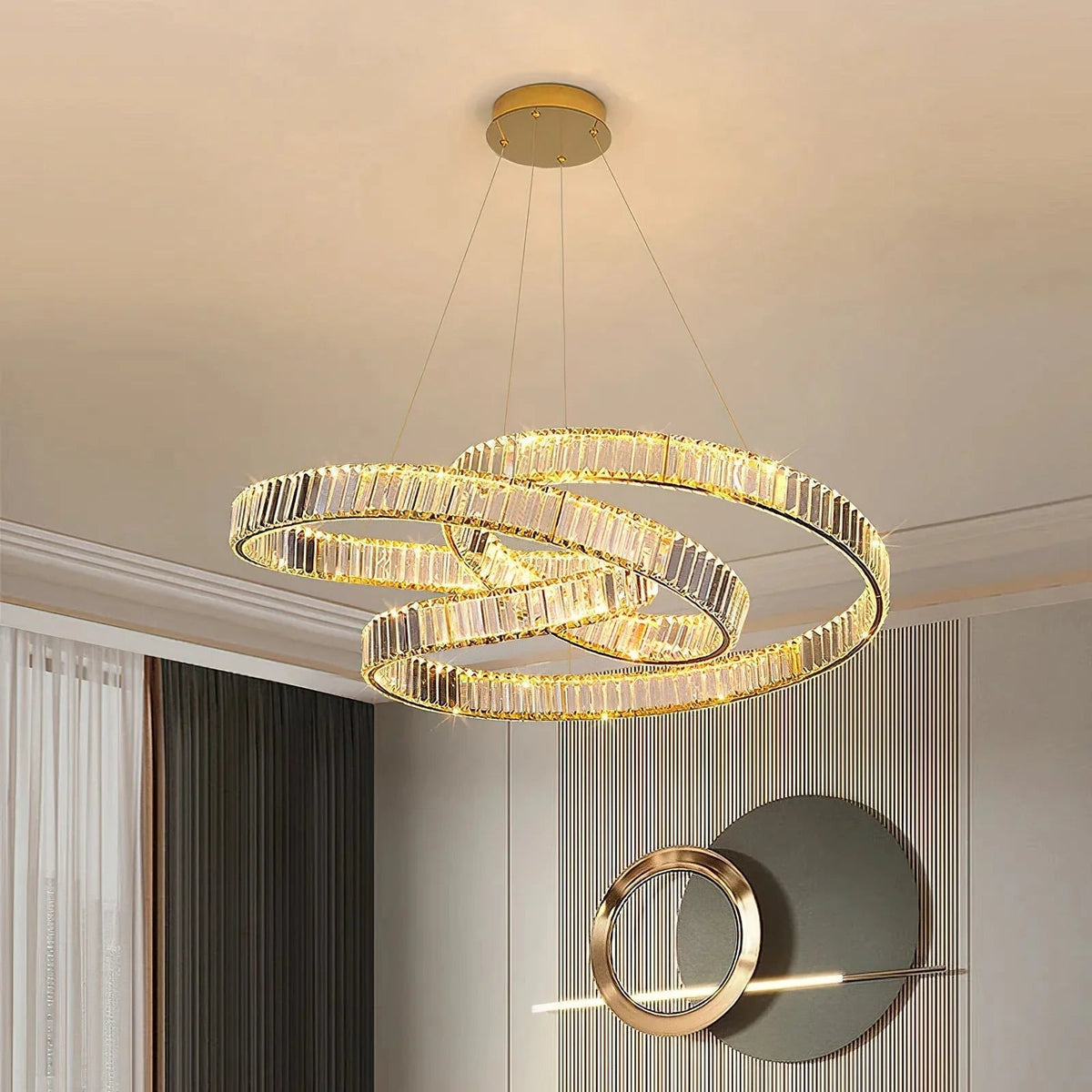 Modern Round Crystal Chandeliers