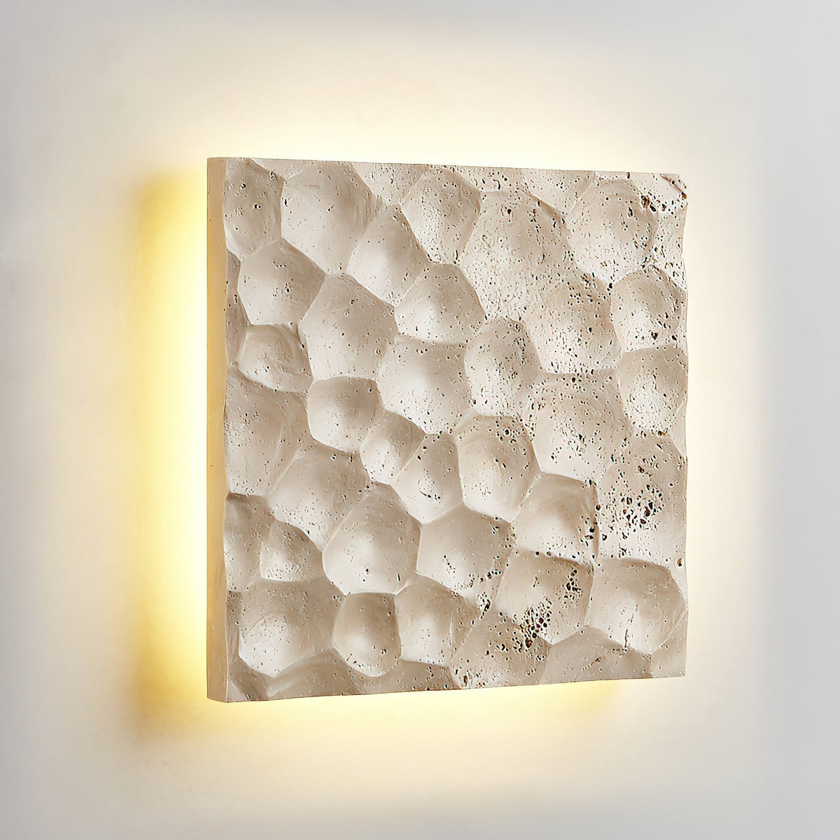 Vedoreth Panel Travertine Sconce Wall Lamp