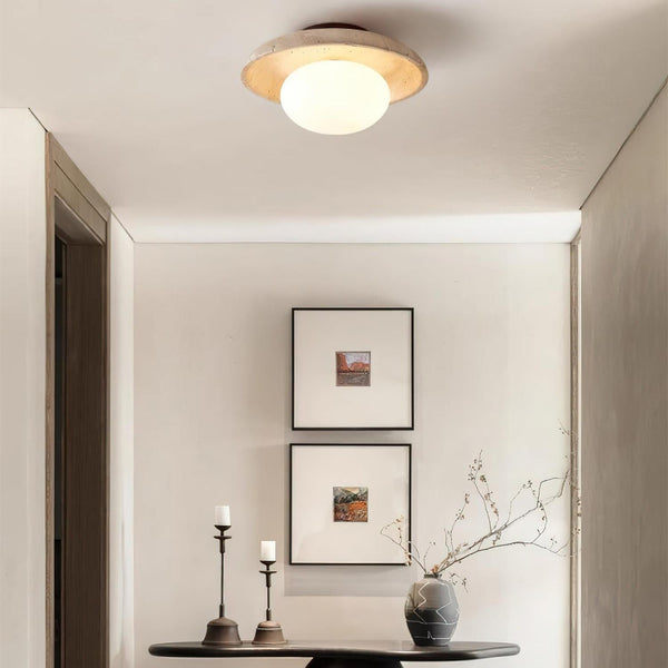 Mexo Travertine Ceiling Light