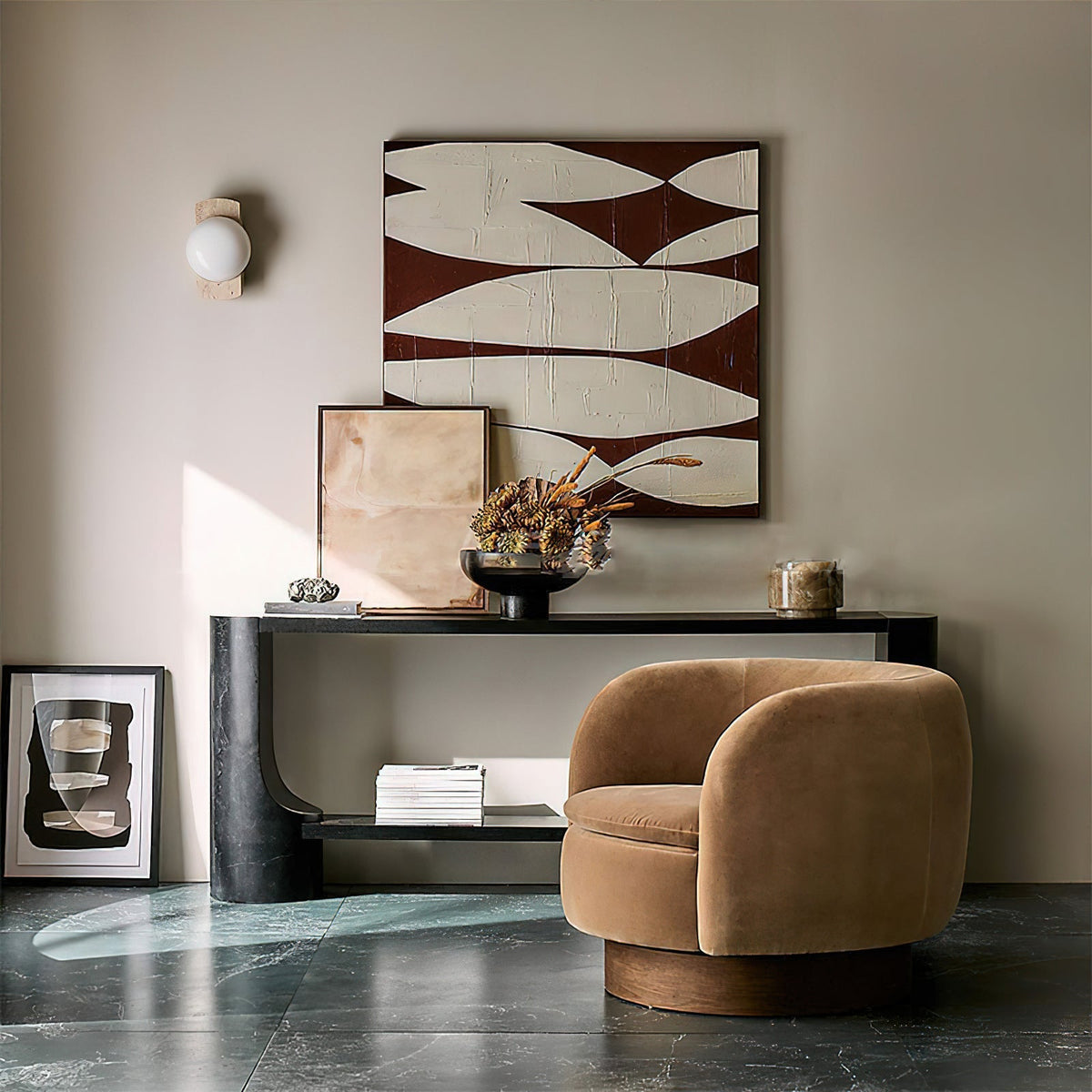 Aisle Wall Lamp Marble or Travertine