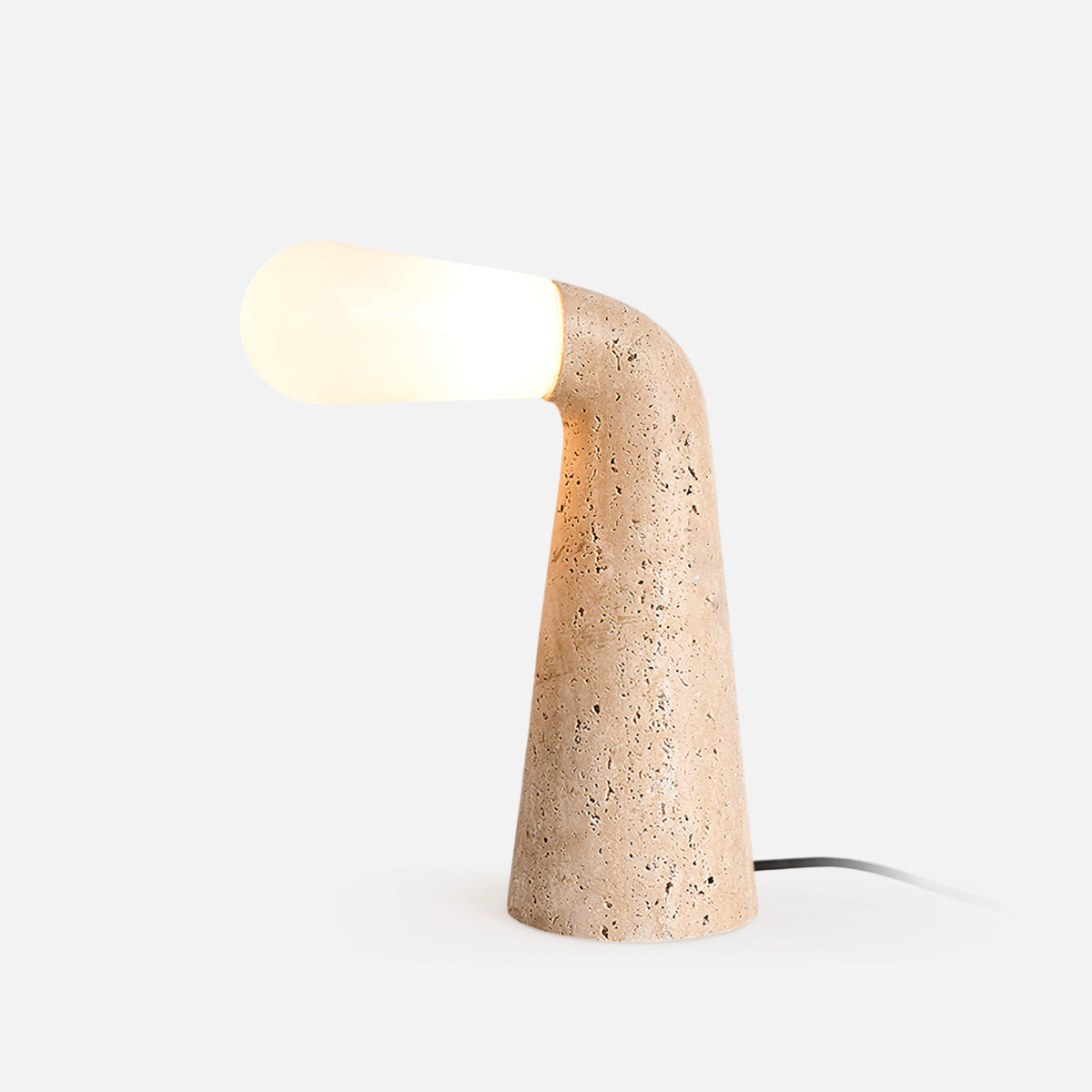 Cone Nilo Travertine Table Lamp