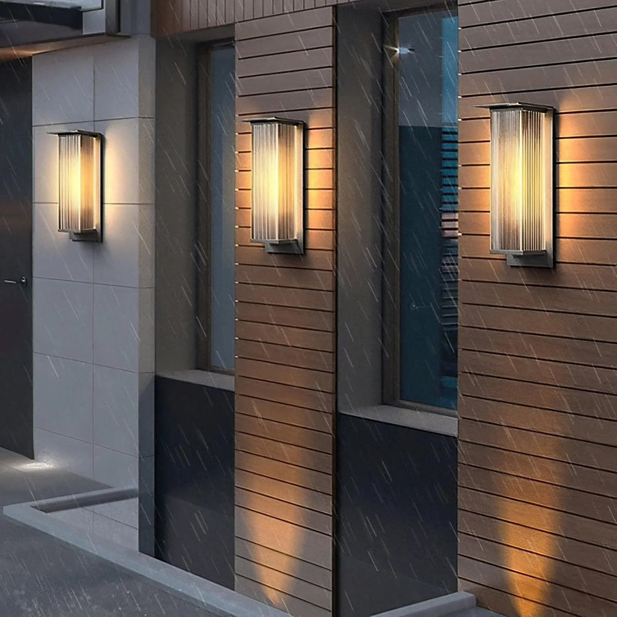 Oleron Box Outdoor Wall Lamp