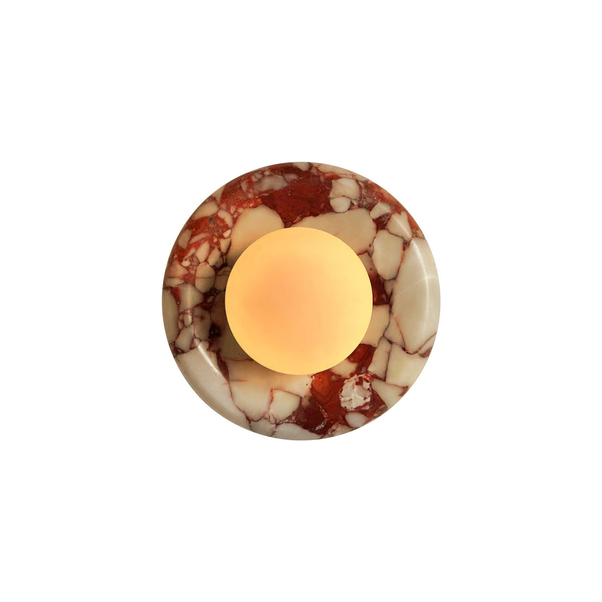 Vomire Nordic Art Red Marble Sconce Wall Lamp