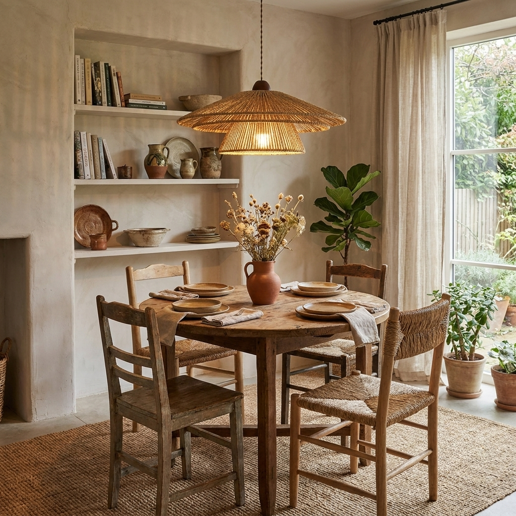 Pagoda Paper Twine Pendant Lamp