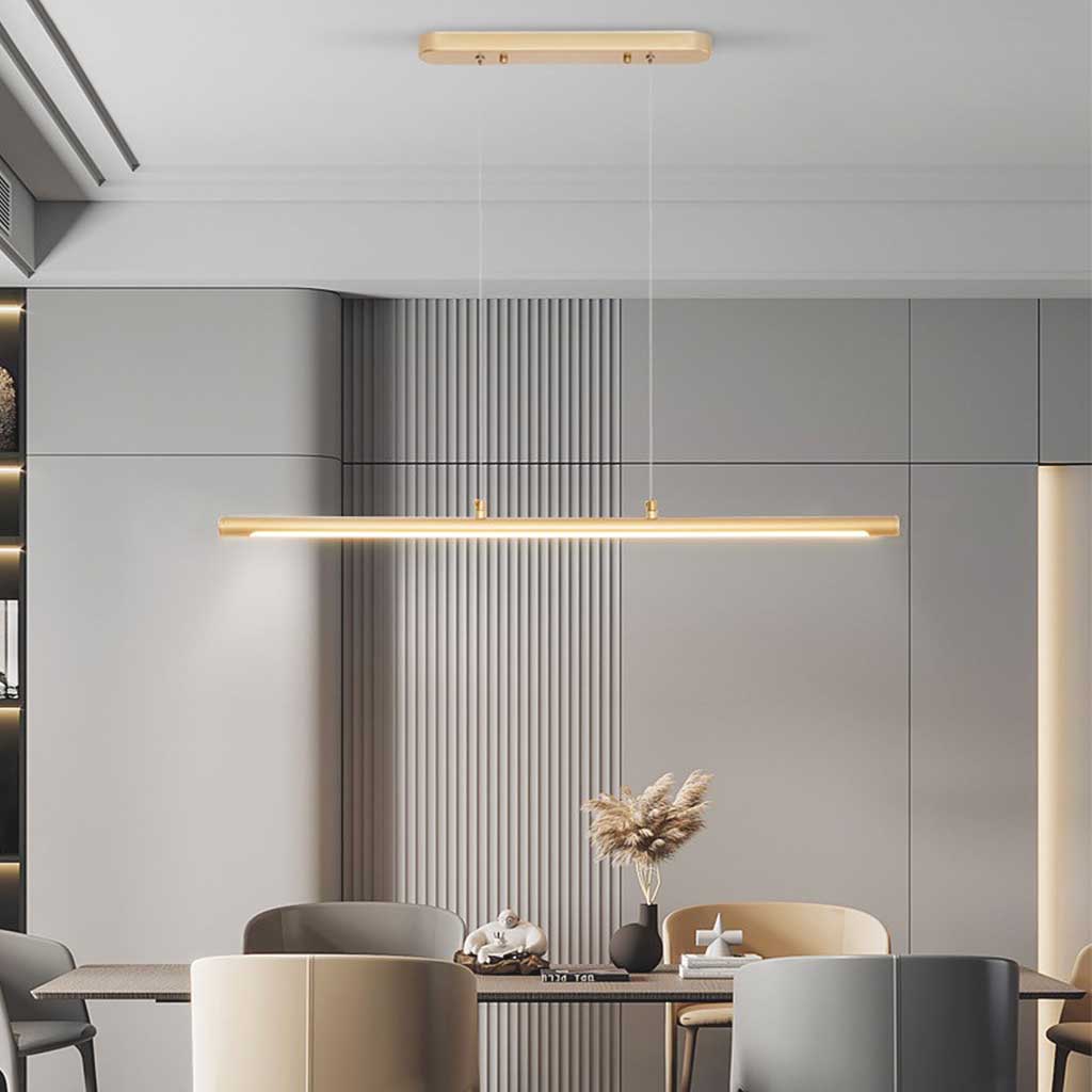 Pendant Light Nordic Minimalist Linear LED, Black / Gold