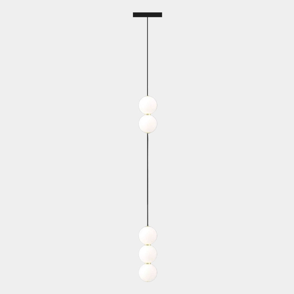 Pendant Light Long Vertical Multi Globe for High Ceiling