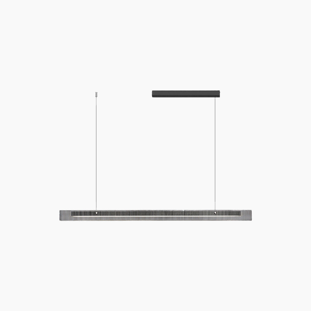 Pendant Light Minimalist Linear Glass LED Dimmable, Black