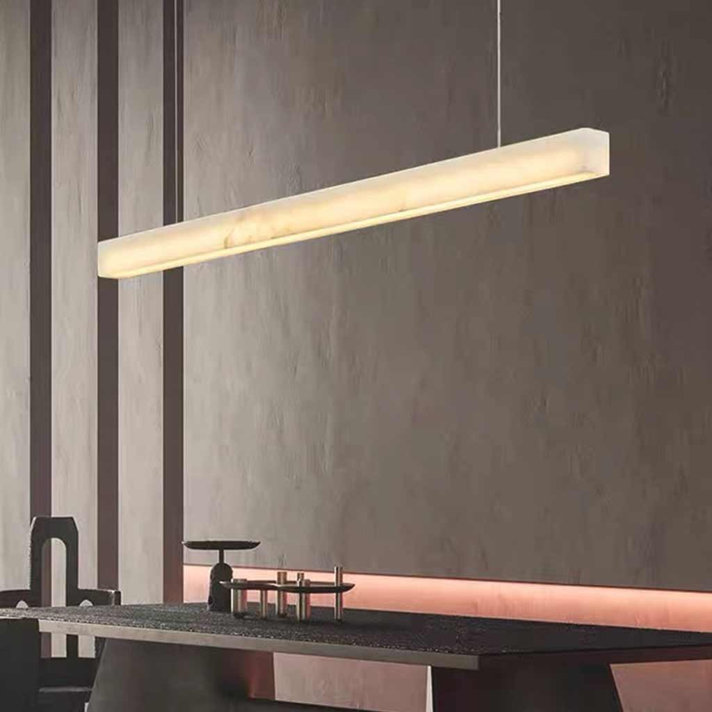 Pendant Light Minimalist Natural Marble Linear LED