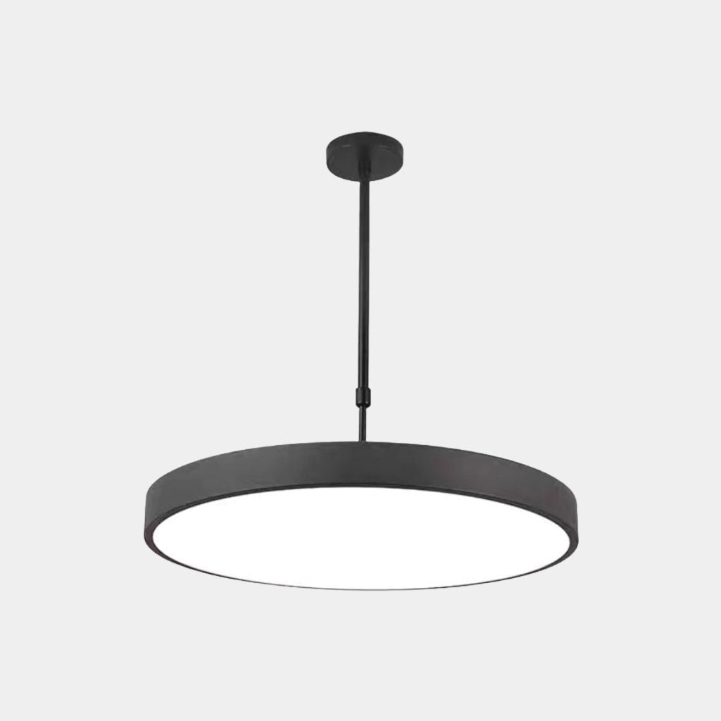 Pendant Light Minimalist Round LED for Office, Black / White