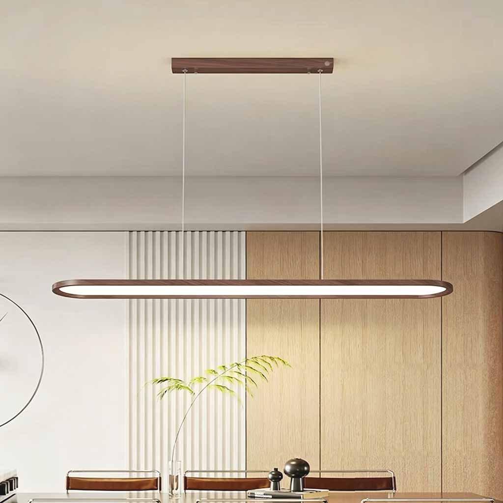 Pendant Light Modern Rounded Rectangle Linear LED Dimmable