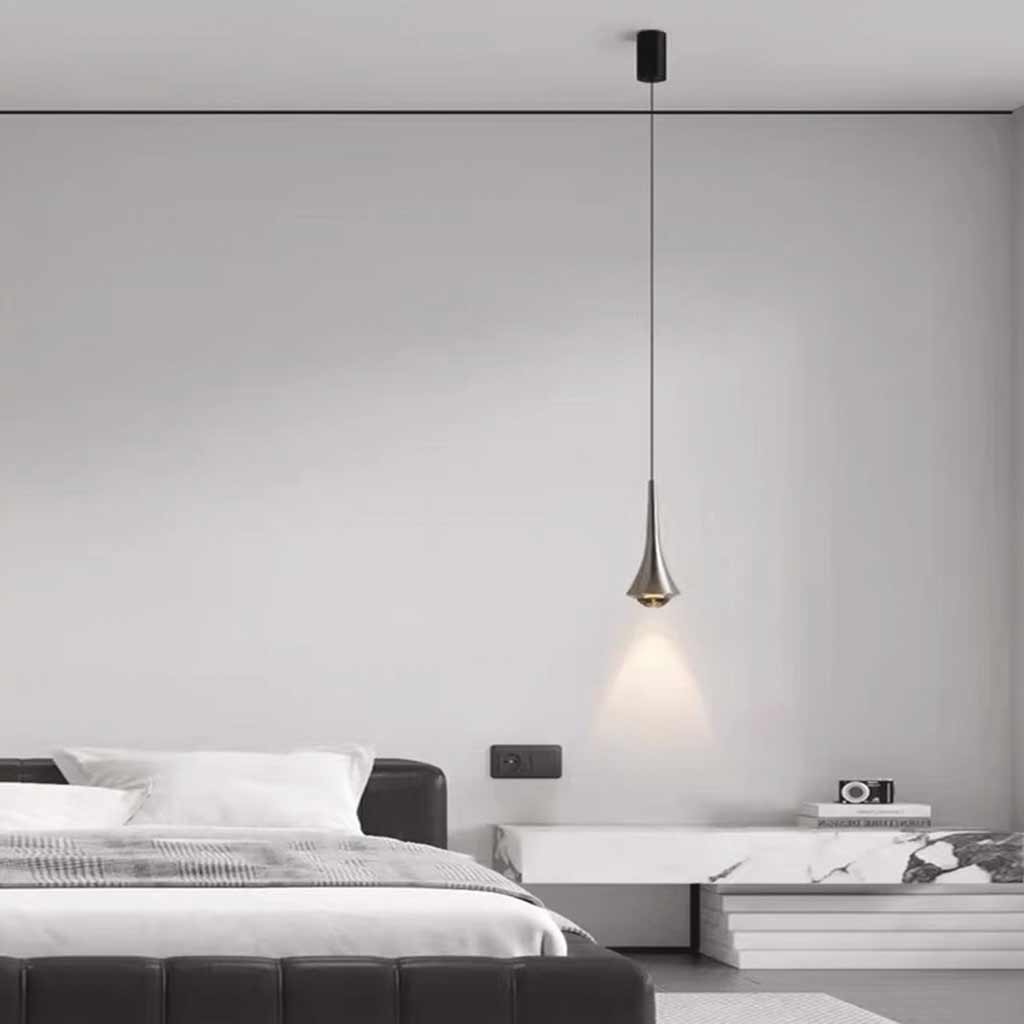 Pendant Light Simple Rain Drop LED, Black / White