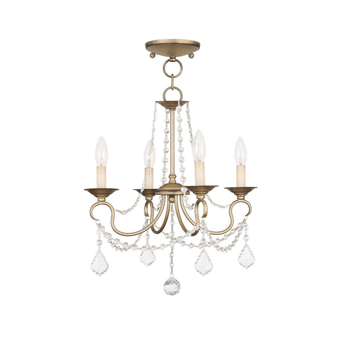 Mysorarae Postmodern Luxury Brass Crystal Chandelier
