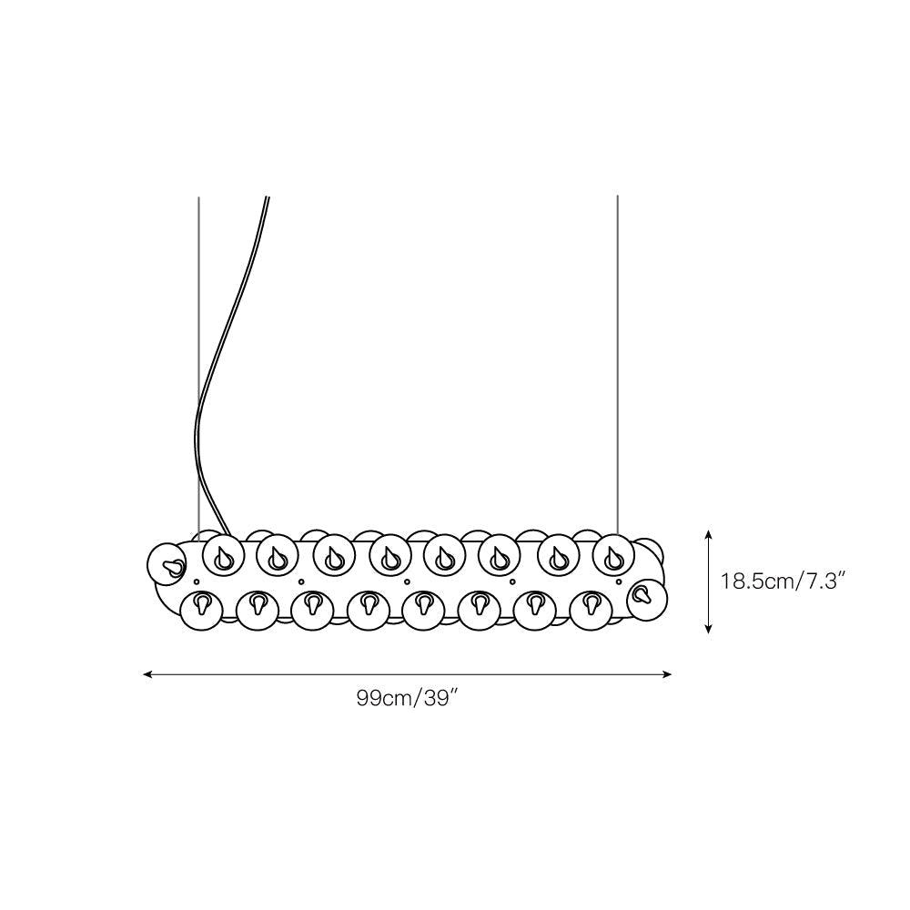 Ulvinos Resin Glass Chandelier