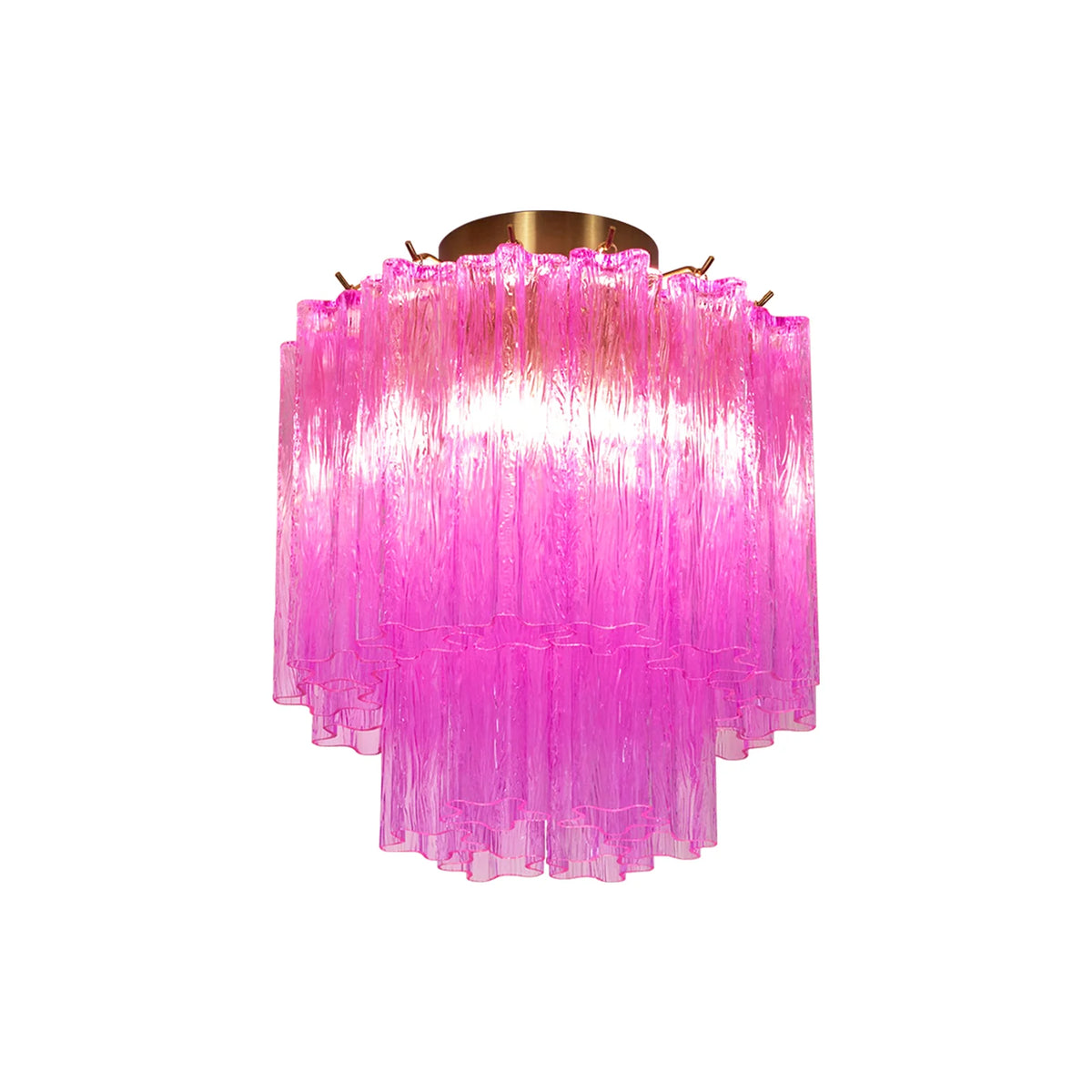 Purple Glass Tubes Ceiling Lamp