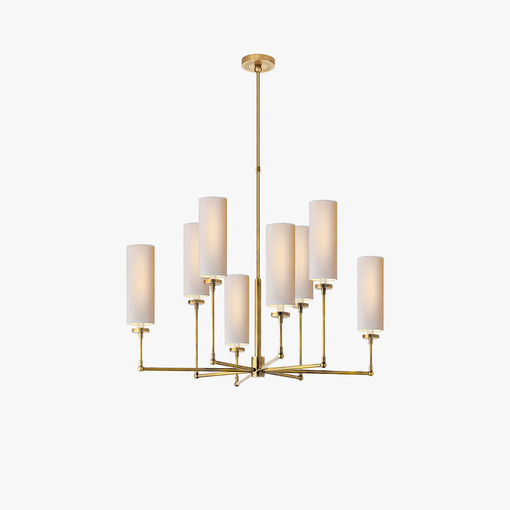 Eraeiel Postmodern Luxury Brass Fabric Chandelier