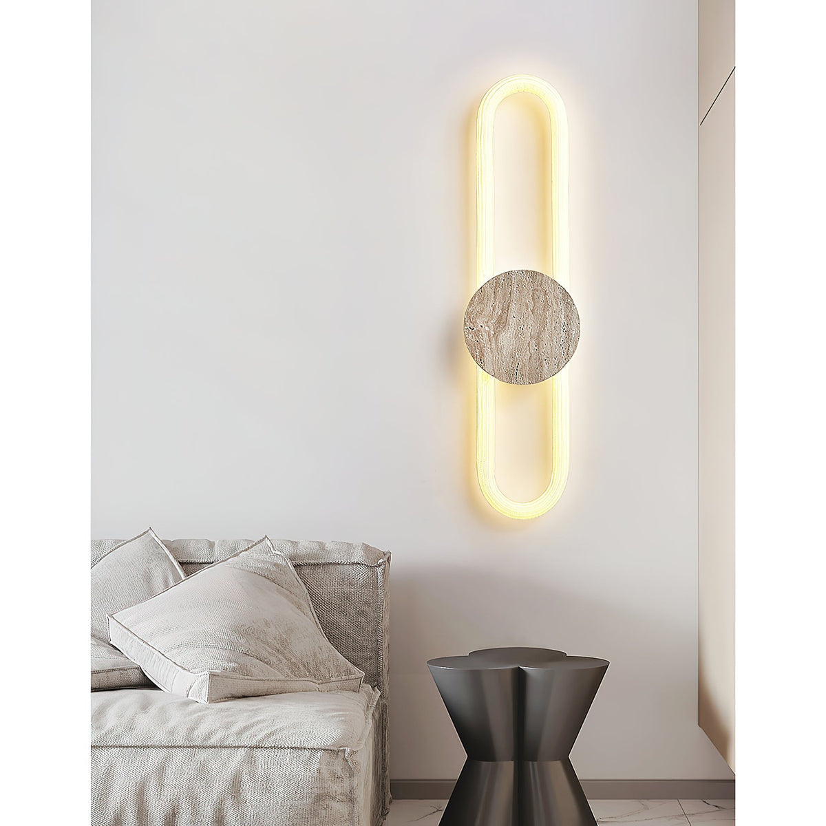 Avynor Travertine Wall Lamp