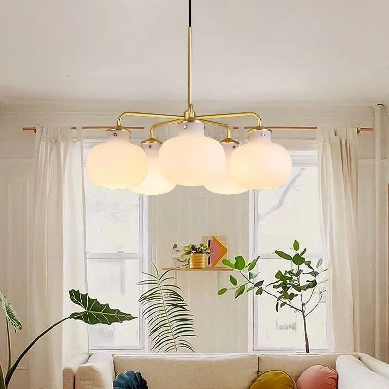Raito Glass Globe Pendant Chandelier