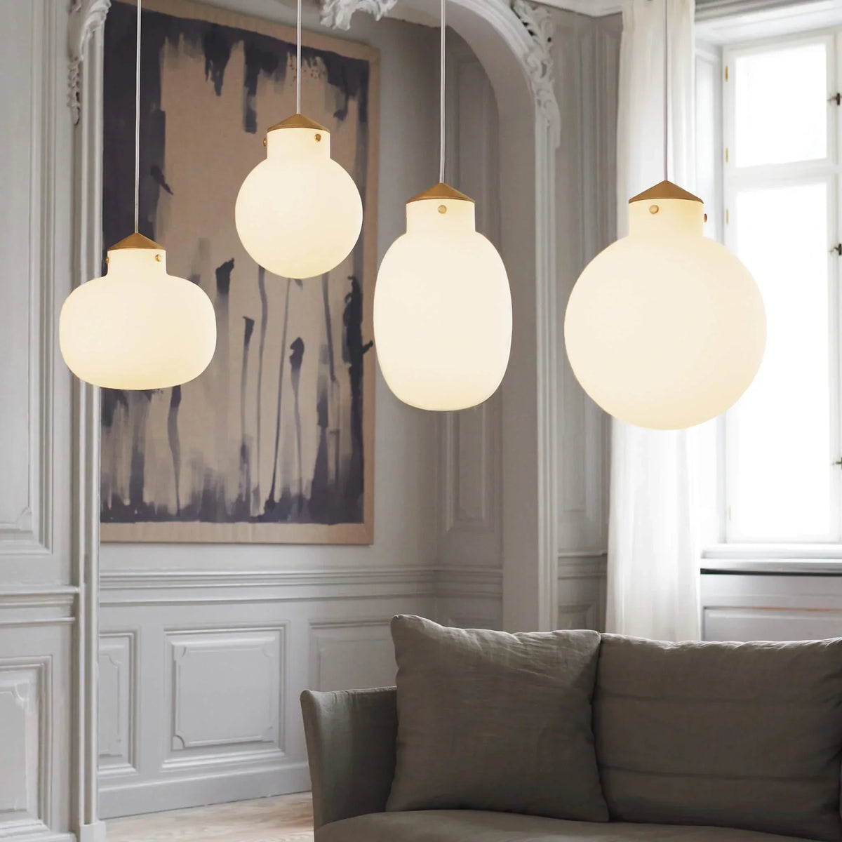 Raito Glass Globe Pendant Light