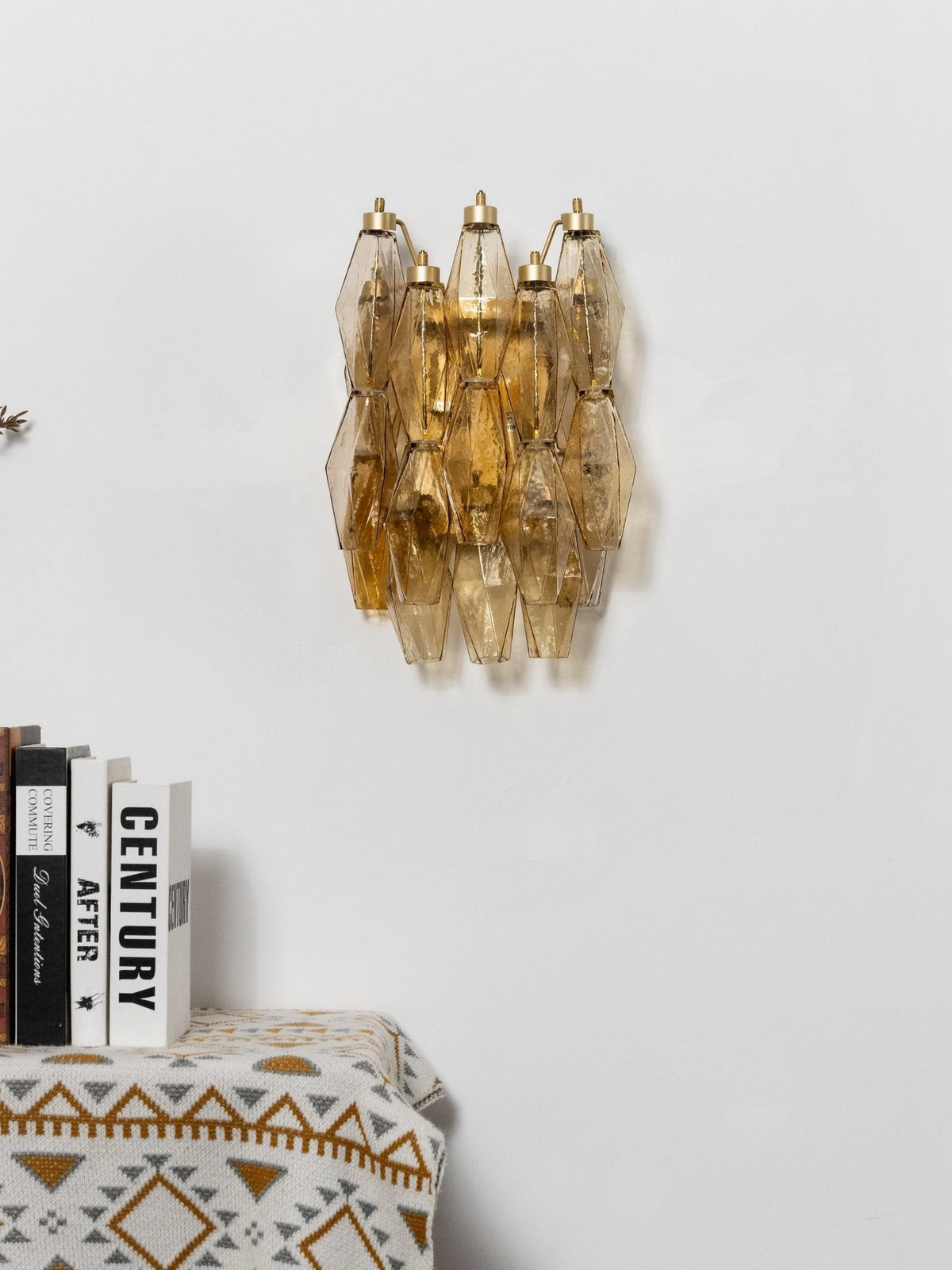 Poliedri Smoked Glass Wall Sconces