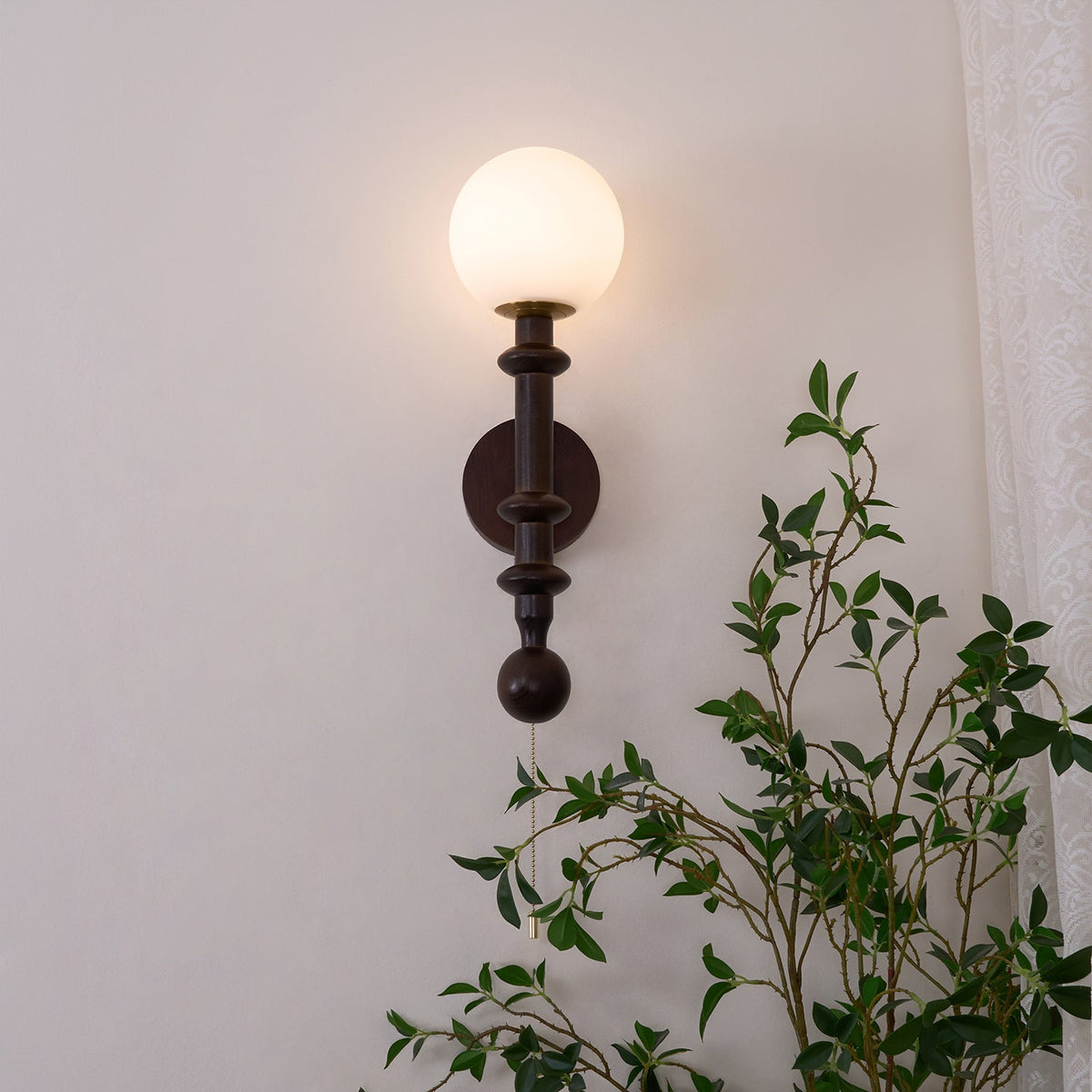 Tube Clear Crystal Wall Light