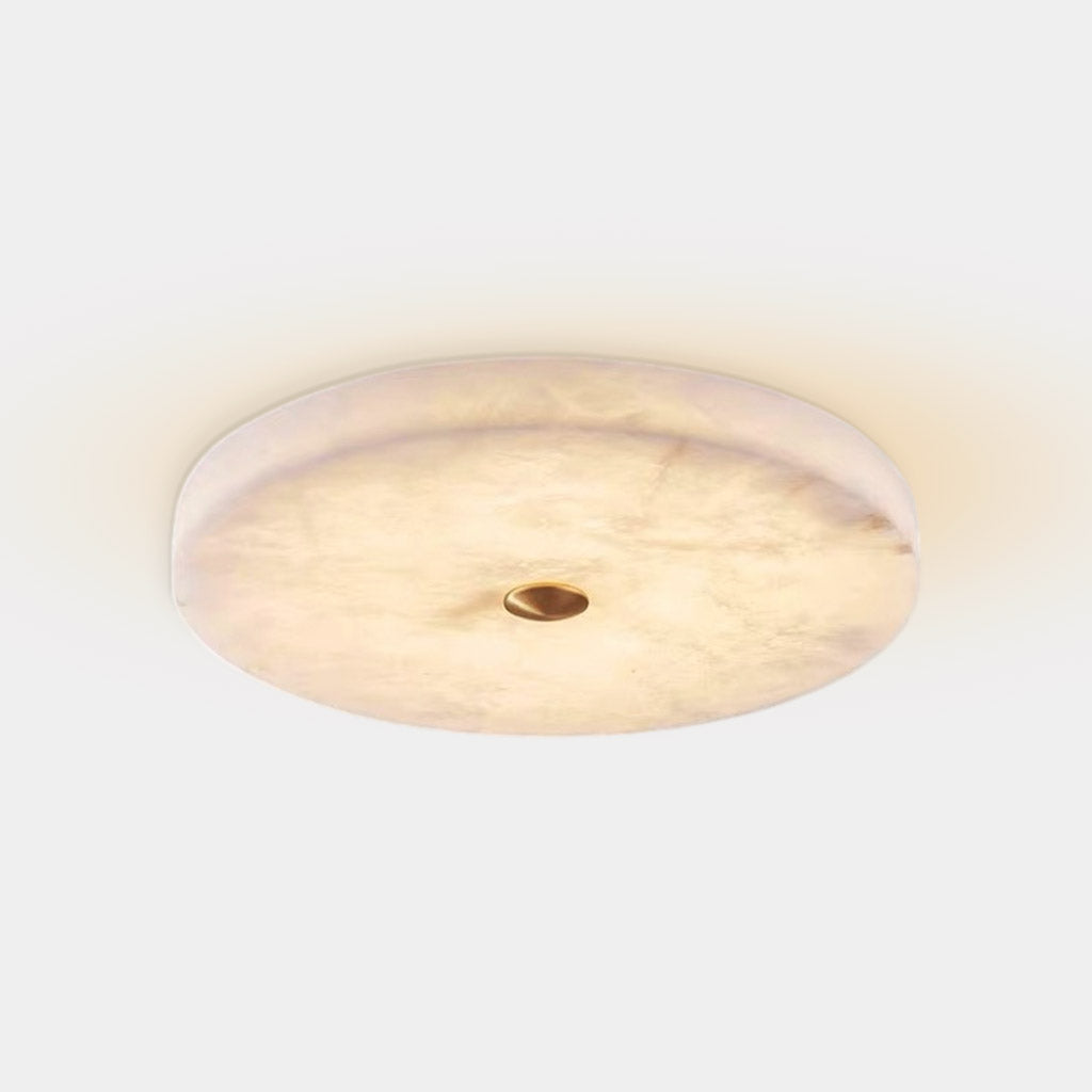 Round Ceiling Light Flush Mount Marble LED