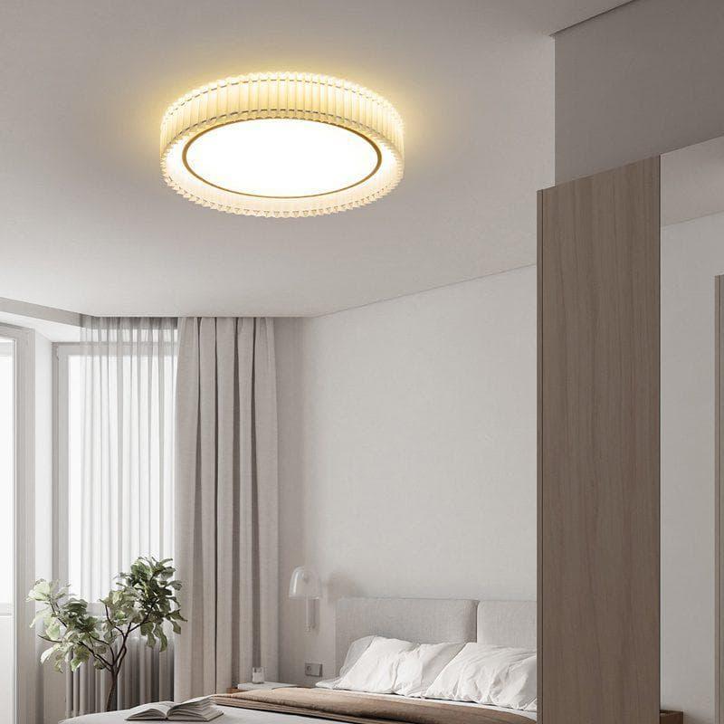 Round Pleated Ceiling Lamp