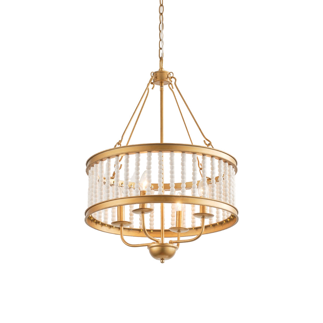 Ivsileth Beaded Wooden Chandelier