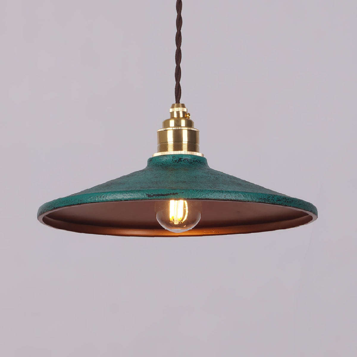 Vevyniel Rustic Saucer Shade Pendant Light