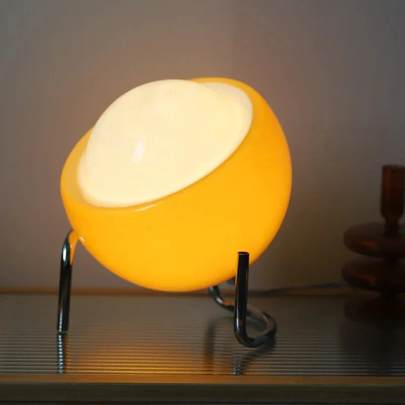Retro Bauhaus Spherical Glass Table Lamp
