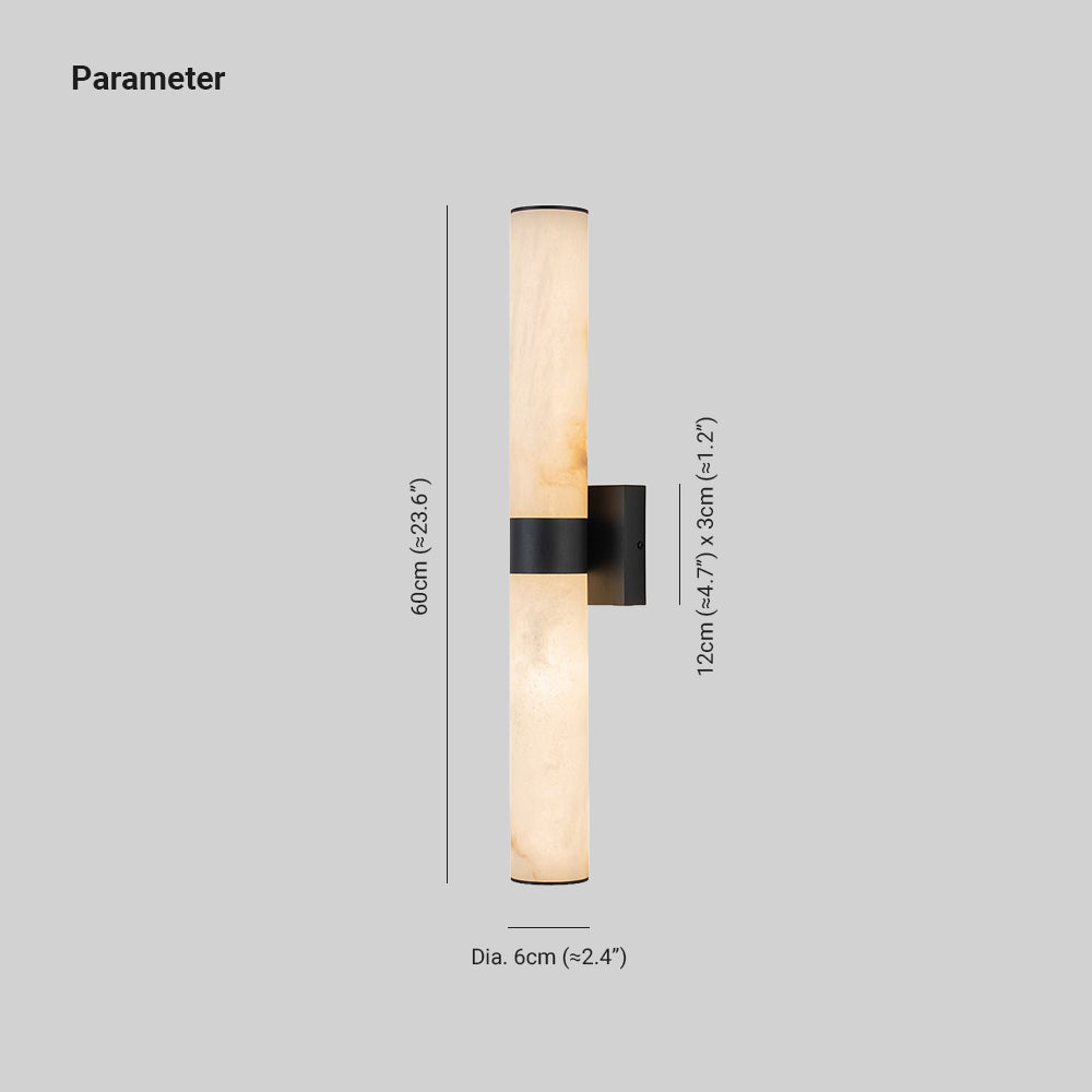 Glitre LED Linear Alabaster Wall Sconce