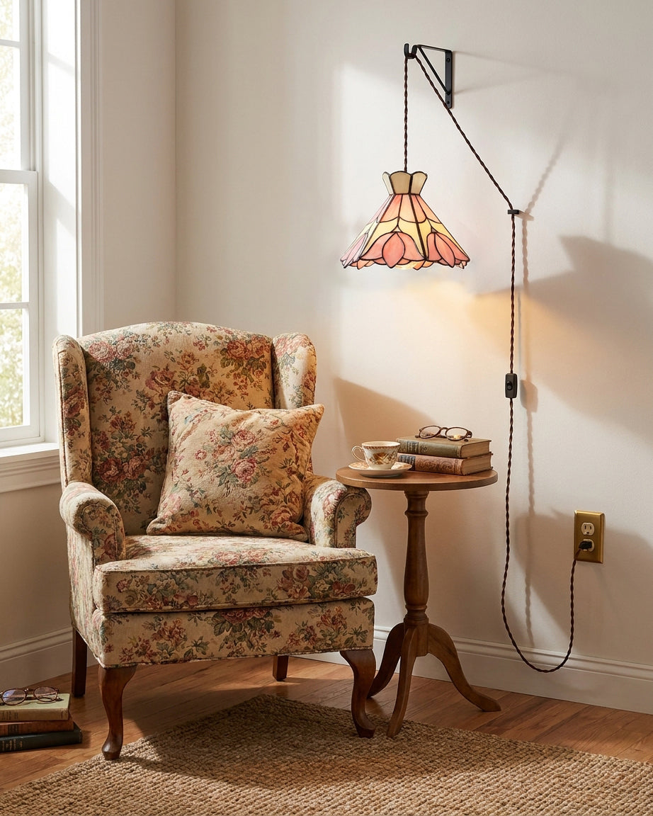 Cireielle Tiffany Plug In Pendant Light